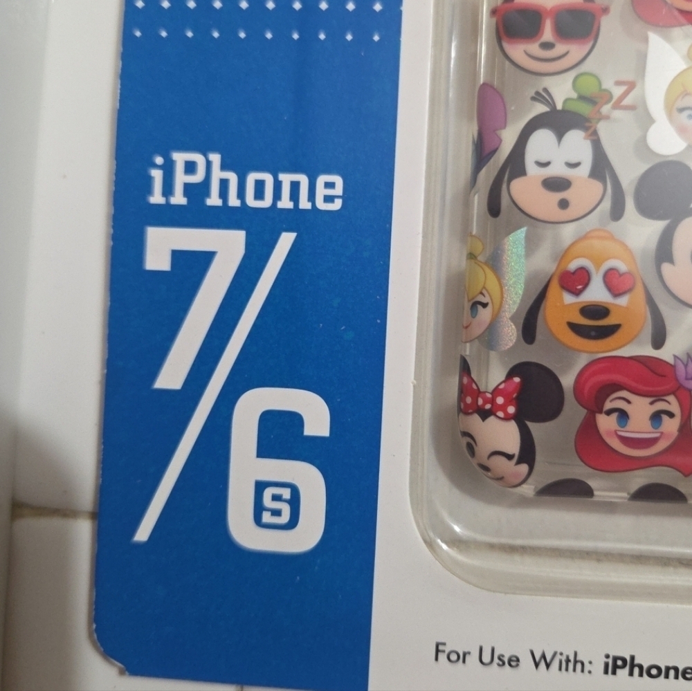 Disney Multicolor Emoji Character Hard Case for iPhone 7/6/6S - Picture 4 of 6